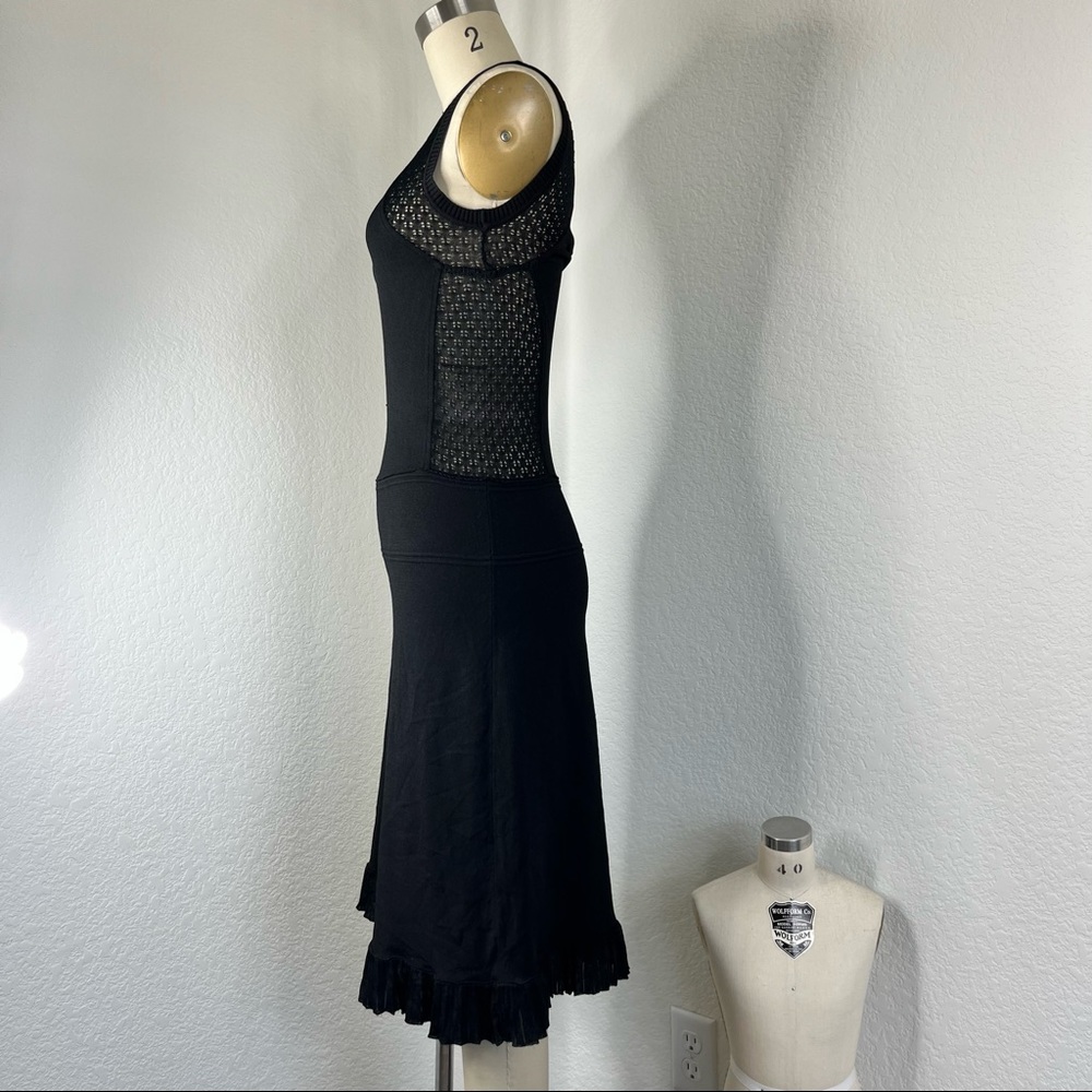 ALESSANDRO DELL'ACQUA Open Knit Crochet Midi Dress - Picture 4 of 9